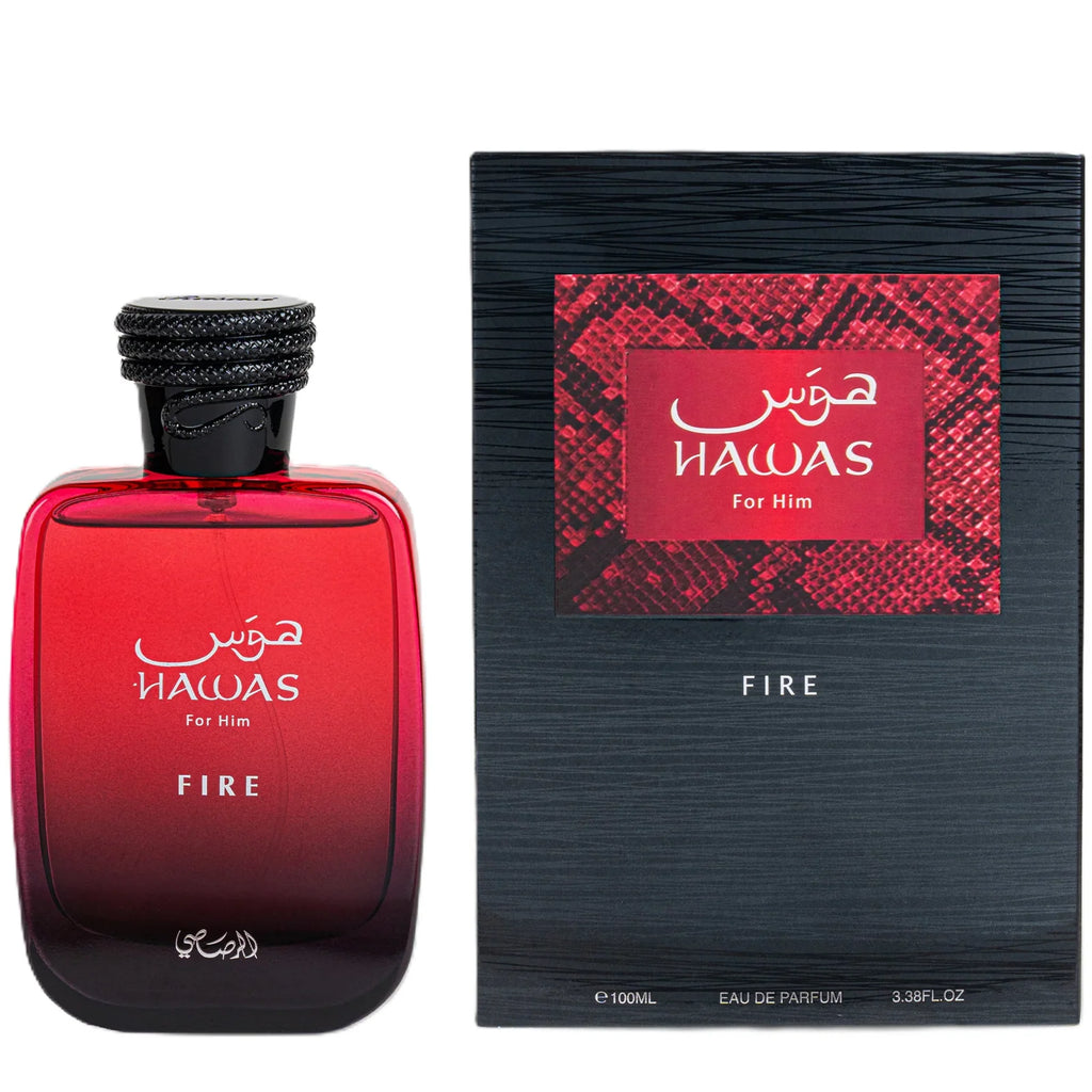 Rasasi Hawas Fire Eau de Parfum for Men 3.4 oz